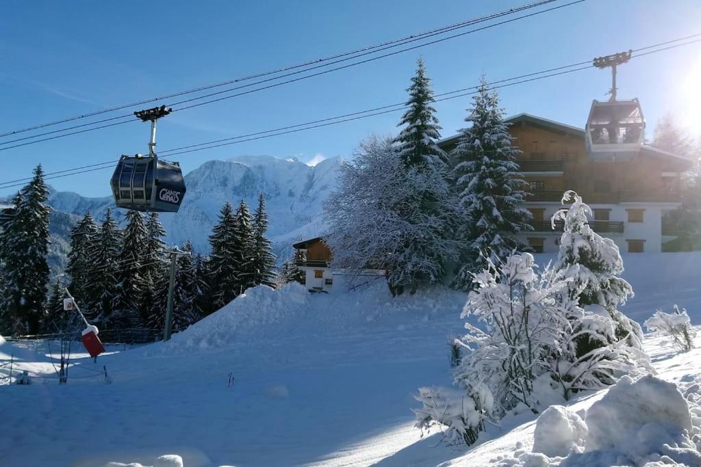 Studio Bettex 4P- Vue Mont-Blanc Saint-Gervais-les-Bains Exteriör bild