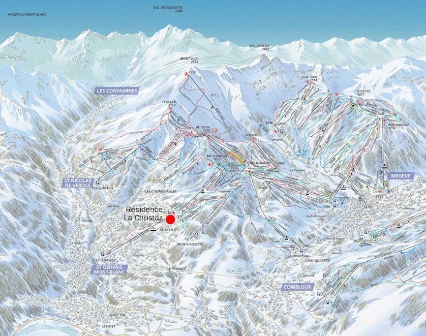 Studio Bettex 4P- Vue Mont-Blanc Saint-Gervais-les-Bains Exteriör bild